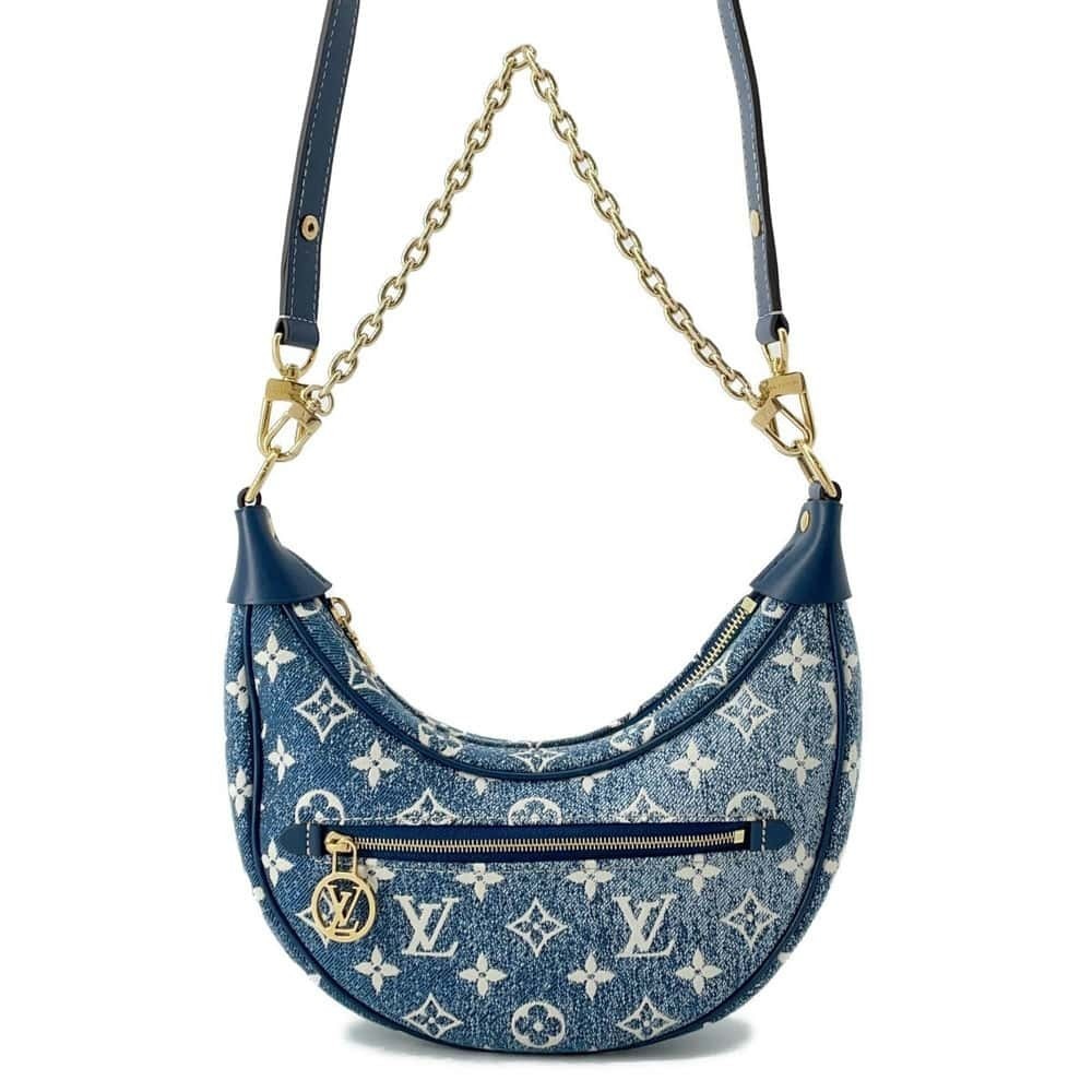 Louis Vuitton Denim Loop Bag Monogram Blue